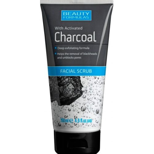 BEAUTY FORMULAS תרחיץ פילינג לפנים בתוספת פחם פעיל 150 מ"ל