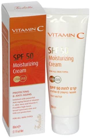 ויטמין C -קרם לחות לפנים SPF 50
