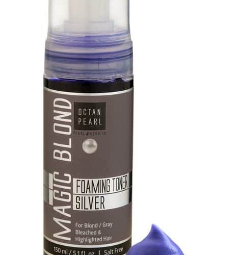 אוקטן - סילבר טונר מקציף MAGIC BLOND הופך מנוזל לקצף ובעל יכולת ניטרול של פיגמנטים צהובים 150 מ"ל