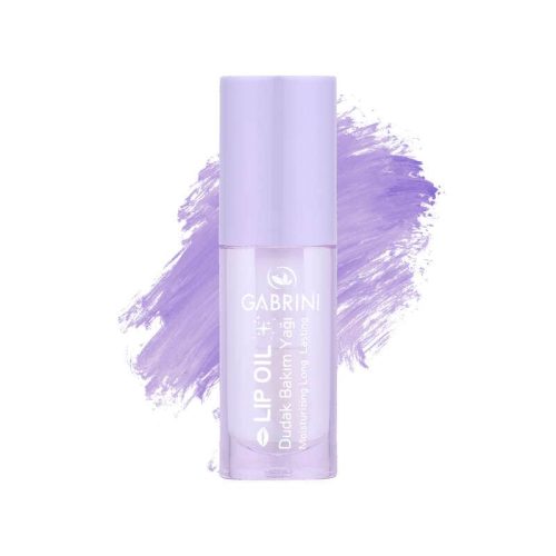 LIP OIL GABRINI - שמן חוחובה לשפתיים עם אפליקטור מיוחד , מעושר בויטמין E ללחות ומניעת יובש - בטעם אוכמניות