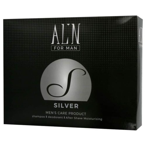 אלין סט שמפו + דאודורנט + אפטר שייב  SILVER MAN