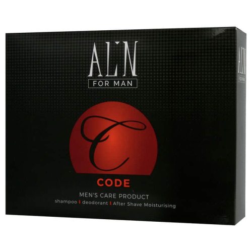 אלין סט שמפו + דאודורנט + אפטר שייב  CODE MAN