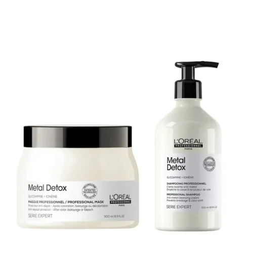 סט שמפו ללא מלחים ומסכה מטאל דיטוקס – לוריאל LOREAL